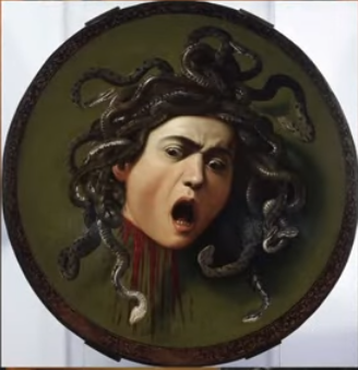 Medusa by Caravaggio PD Wikimedia
