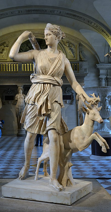 Diana / Artemis of the Hunt CC BY-SA https://commons.wikimedia.org/wiki/User:Commonists https://en.wikipedia.org/wiki/Artemis