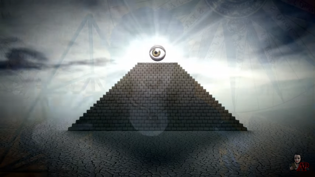 Pyramid with eye midjourney
