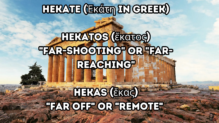 Greek etymology of Hekate screenshot