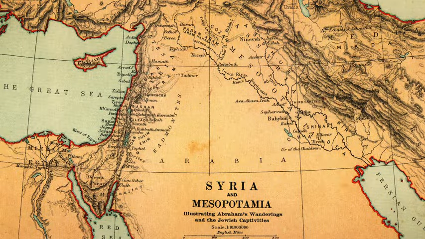 Map of Syria and Mesopotamia