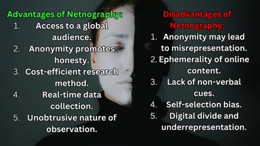 Netnography presentation: slide 5 Advantages and disadvantages