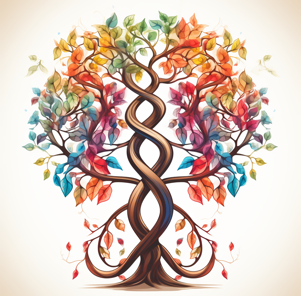 DNA tree Midjourney