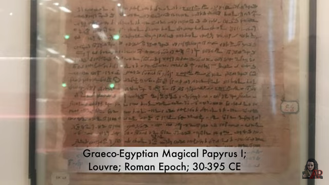 Graeco-Egyptian Magical Papyrus 1
Louvre; Roman Epoch 30-359 CE