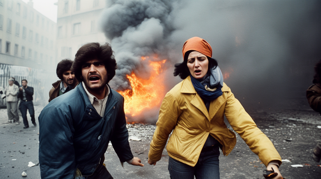 Anni di piombo Midjourney