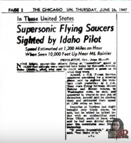 Flying saucers news-clip - screenshot