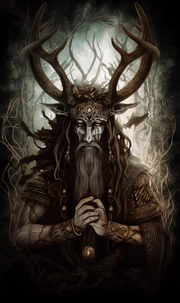 The horned god Midjourney